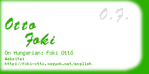 otto foki business card