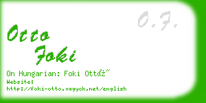 otto foki business card